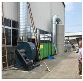 鋼結(jié)構(gòu)廠(chǎng)噴涂廢氣治理工程