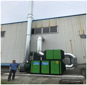 油漆廠(chǎng)有機(jī)廢氣治理工程